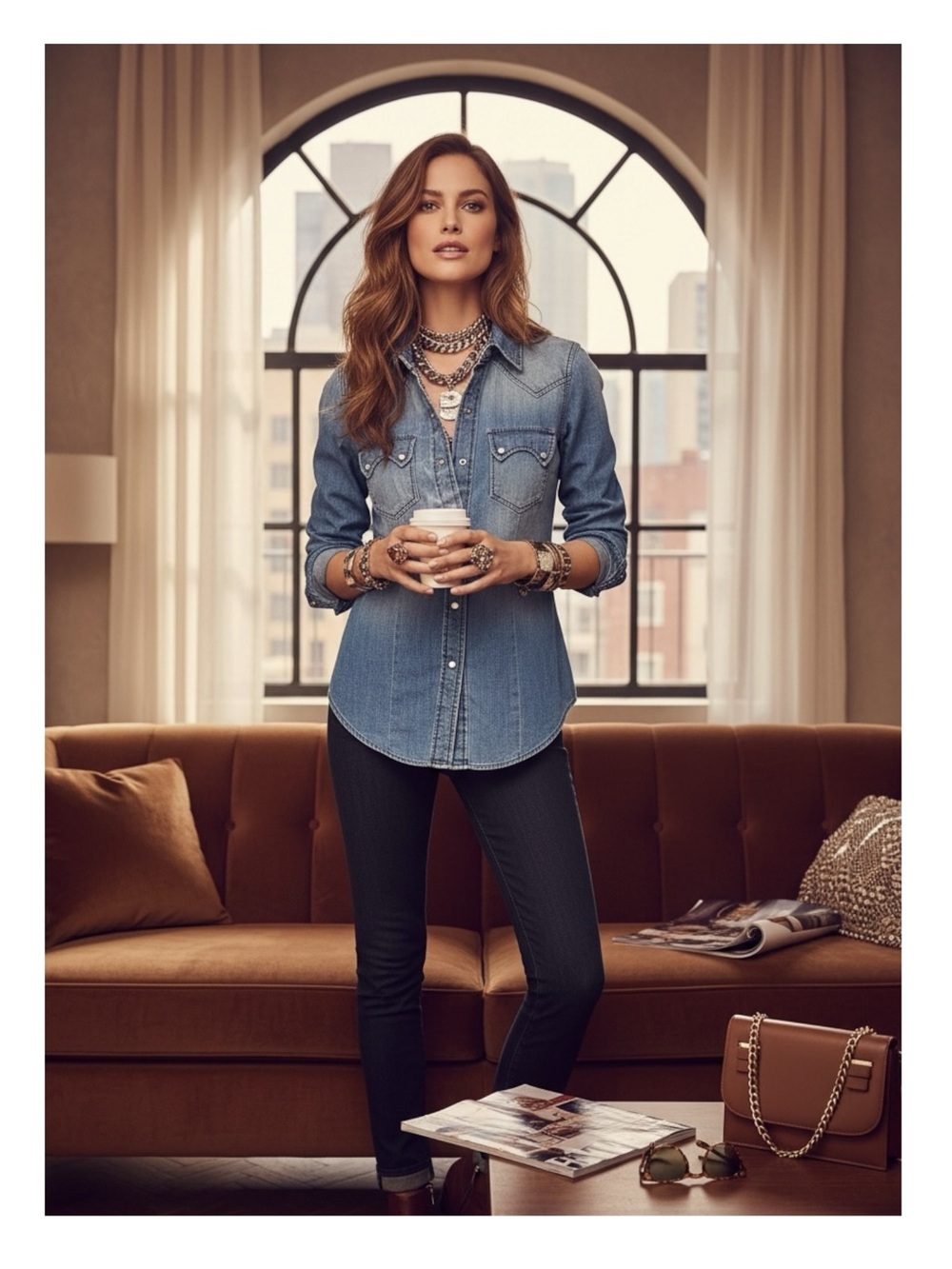 new True Religion ʊ Lucy Denim Button Down Western Inspired Shirt ʊ Sundance XS - Picture 14 of 16